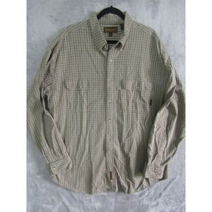 Timberland Weathergear Mens XL Plaid Long Sleeve Button Up Shirt Casual Outdoor